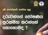 ආර්ථික අභියෝග ඉදිරියේ ඔබේ දරුවාගේ පෝෂණය රැකගන්න නම්…
